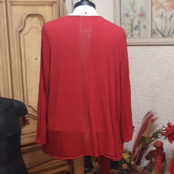 Woman Open front Cardigan knit Sweater - Picture 4 of 13